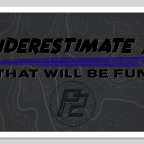P2 Concepts Underestimate Me - 4 x 2.18" Sticker
