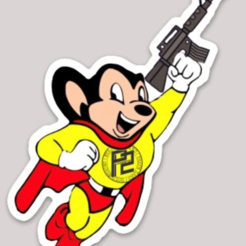 P2 Concepts - Mighty Mouse 3x4 Sticker